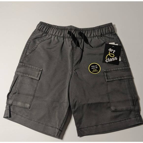 Art Class Cargo Shorts XS 4/5 Pocket Elastic Waist Drawstring Pull On‎ Dark Gray - Picture 1 of 6
